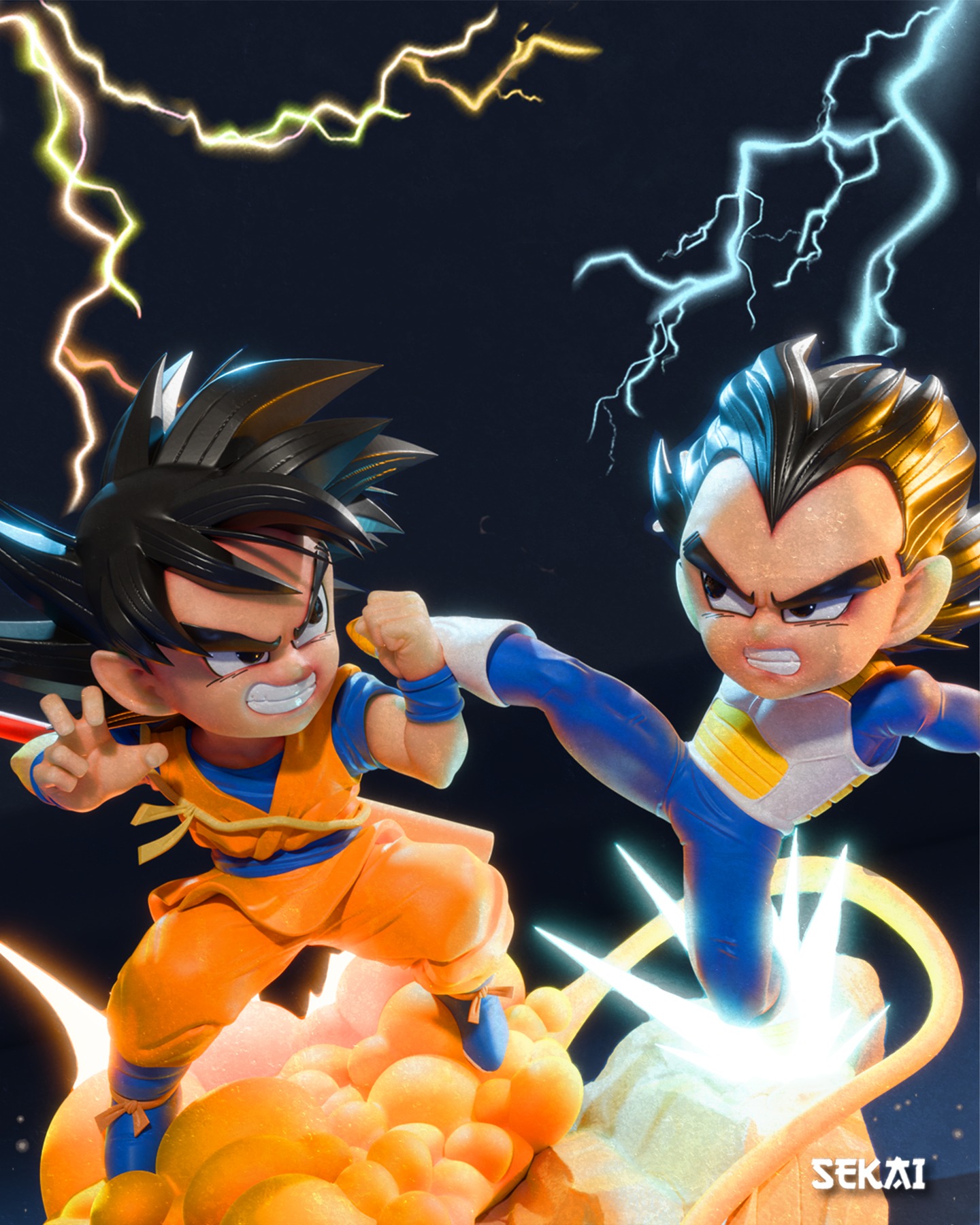 Goku Vs Vegeta - Dragon Ball Daima