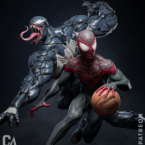 Miles Morales x Venom - Spider Man