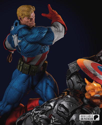 Capitão América vs Ultron - Marvel - Mídia 3