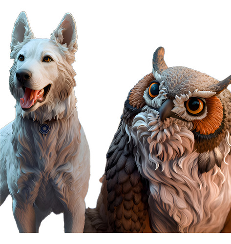 Cratch e Owlbear - Baldur's Gate - Mídia 2