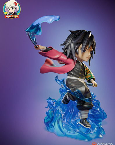 Giyu Tomioka Chibi Demon Slayer - Mídia 6