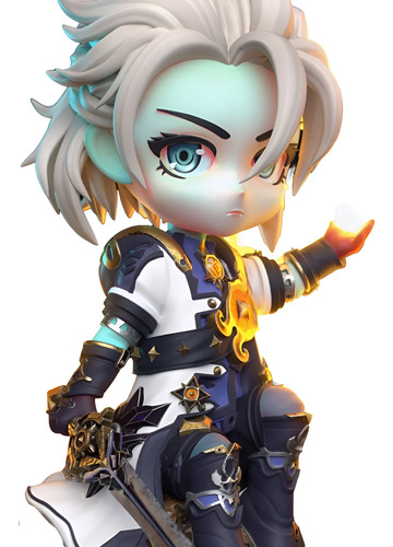 Albedo Genshin Impact Chibi