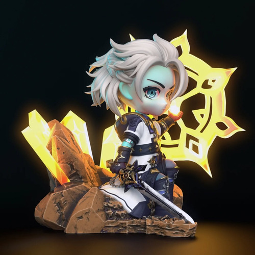 Albedo Genshin Impact Chibi - Mídia 7