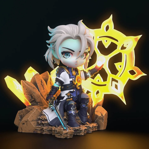 Albedo Genshin Impact Chibi - Mídia 8