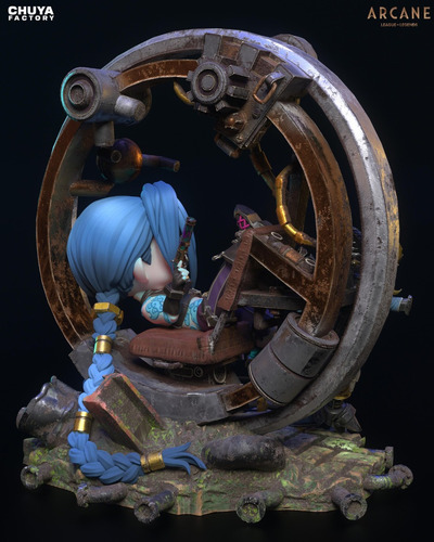 Jinx Arcane League Of Legends Lol Chibi - Mídia 4