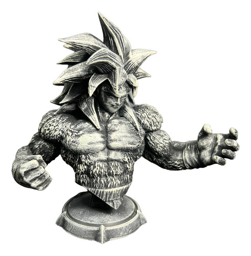 Goku Ssj4 Dragon Ball Mangá Cinza-escuro