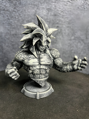Goku Ssj4 Dragon Ball Mangá Cinza-escuro - Mídia 2