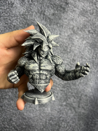 Goku Ssj4 Dragon Ball Mangá Cinza-escuro - Mídia 4