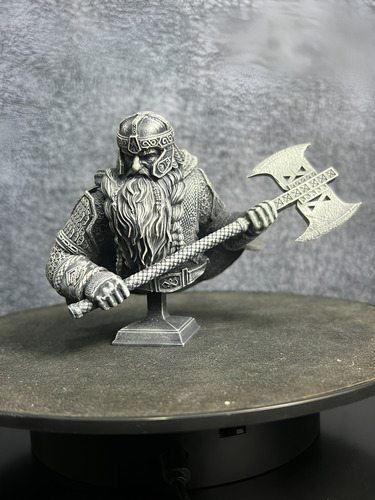 Gimli O Senhor Dos Anéis Busto Cinza-escuro - Mídia 2
