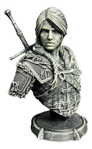Ciri The Witcher Cinza-escuro