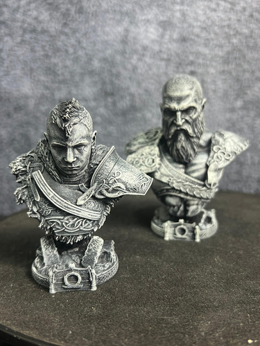 Kratos E Artreus God Of War Playstation Cinza-escuro - Mídia 4