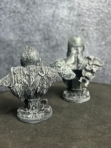 Kratos E Artreus God Of War Playstation Cinza-escuro - Mídia 5
