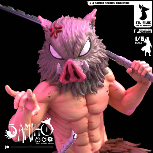 Inosuke Hashibira Demon Slayer Mangá - Mídia 3