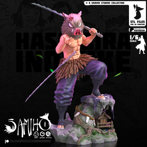 Inosuke Hashibira Demon Slayer Mangá - Mídia 7