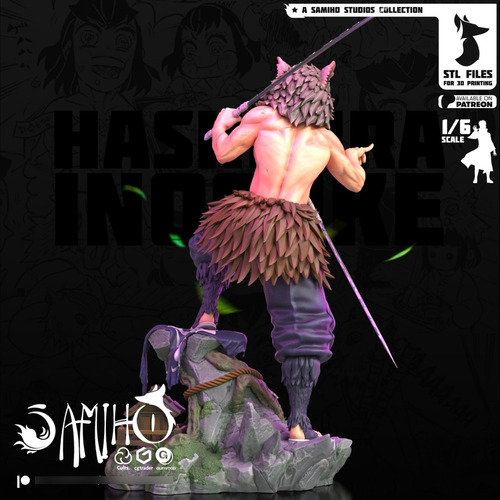 Inosuke Hashibira Demon Slayer Mangá - Mídia 8