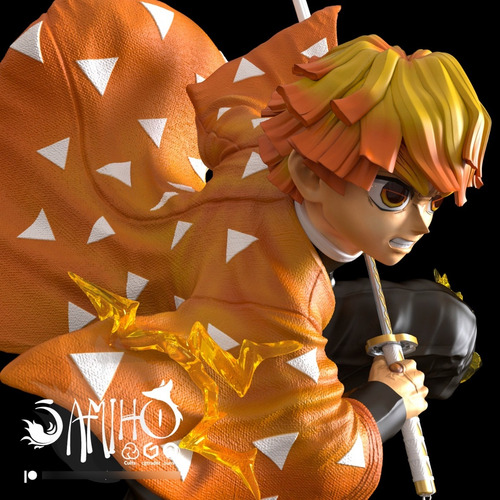 Zenitsu Agatsuma Demon Slayer Hashira - Mídia 6