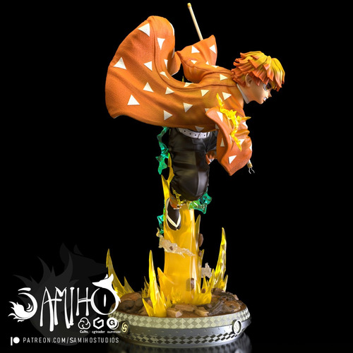 Zenitsu Agatsuma Demon Slayer Hashira - Mídia 7