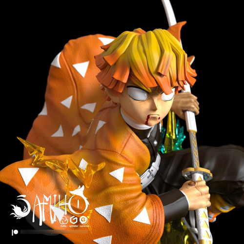 Zenitsu Agatsuma Demon Slayer Hashira - Mídia 8
