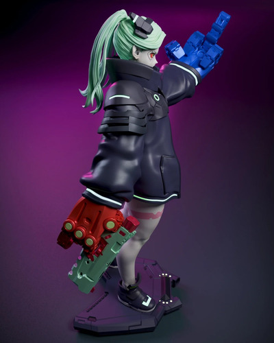 Rebecca Cyberpunk Edgerunners Figure - Mídia 8