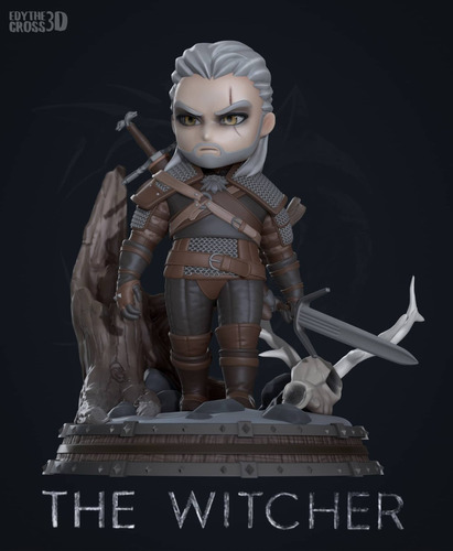 Geralt De Rívia Chibi | The Witcher - Mídia 2