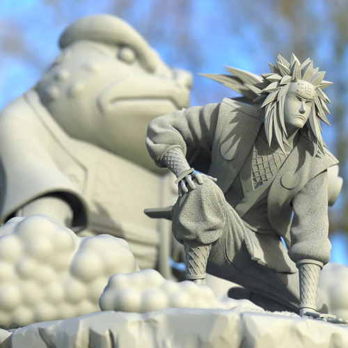 Jiraiya e Gamabunta - Naruto - Mídia 7
