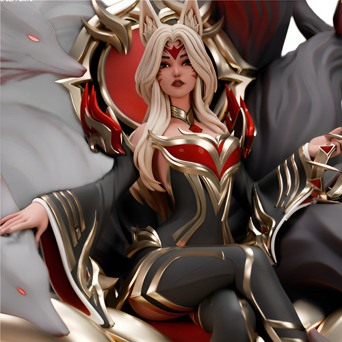 Ahri Raposa Flamejante League Of Legends