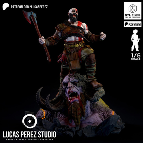 Kratos God Of War Ragnarok Playstation - Mídia 2