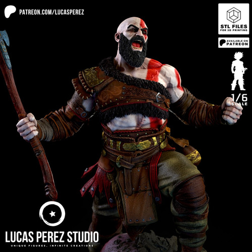 Kratos God Of War Ragnarok Playstation - Mídia 3