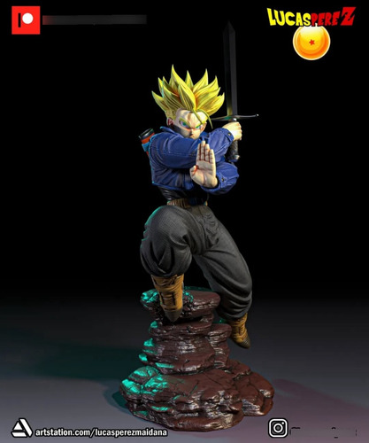 Trunks Futuro Ssj2 Dragon Ball Mangá - Mídia 5