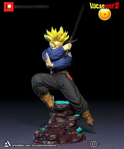 Trunks Futuro Ssj2 Dragon Ball Mangá - Mídia 6
