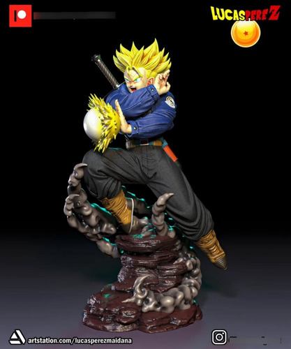 Trunks Futuro Ssj2 Dragon Ball Mangá - Mídia 7