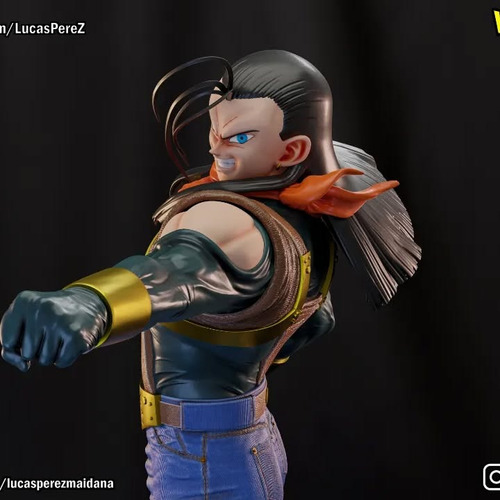 Androide Super 17 Dragon Ball Mangá - Mídia 3