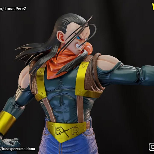 Androide Super 17 Dragon Ball Mangá - Mídia 6