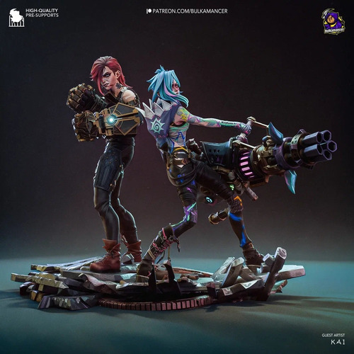 Vi Jinx Arcane Lol Coleção - Mídia 5