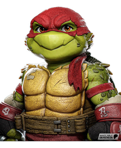 Raphael Tartarugas Ninja Chibi