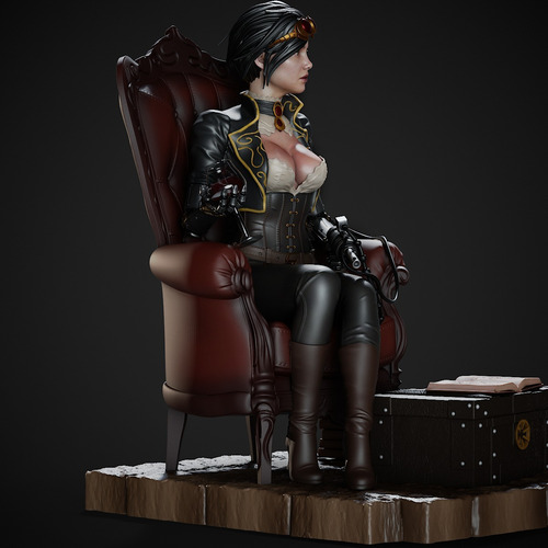 Mulher Steampunk Vitoriana Gótica Ciborgue - Mídia 5