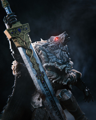 Blaidd Wolf Elden Ring Jogo Lobo - Mídia 6