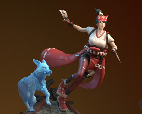 Kiriko E Kitsune Overwatch Fps - Mídia 2