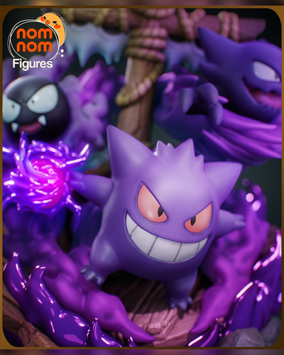 Chibi Gengar Haunter Gastly Fantasmas Pokémon - Mídia 11