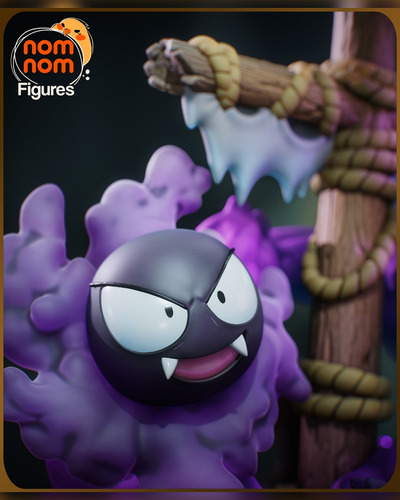 Chibi Gengar Haunter Gastly Fantasmas Pokémon - Mídia 8