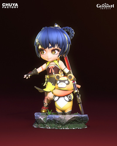 Xiangling Genshin Impact Liyue Chibi - Mídia 6