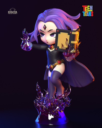 Ravena Raven Teen Titans Dc Comics Chibi - Mídia 2