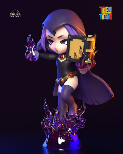 Ravena Raven Teen Titans Dc Comics Chibi - Mídia 7
