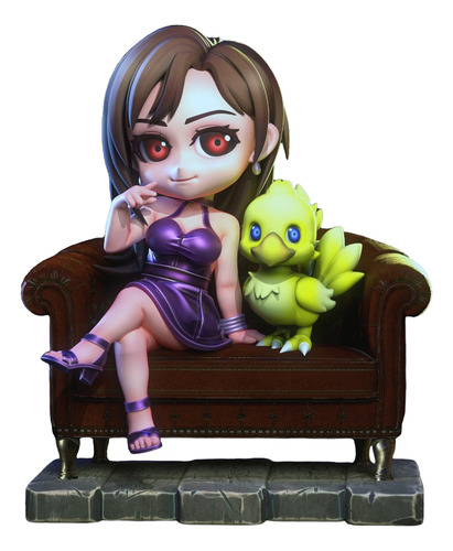 Tifa Lockhart Final Fantasy Chibi