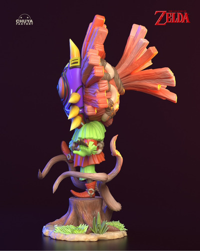 Skull Kid Legend Of Zelda Nintendo Chibi - Mídia 2