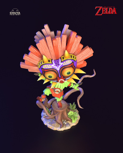 Skull Kid Legend Of Zelda Nintendo Chibi - Mídia 4