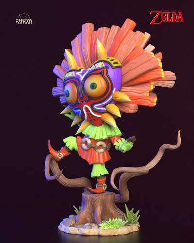 Skull Kid Legend Of Zelda Nintendo Chibi - Mídia 8
