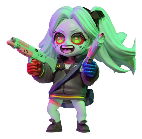 Rebecca Smasher Cyberpunk Chibi