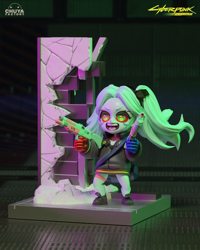 Rebecca Smasher Cyberpunk Chibi - Mídia 5
