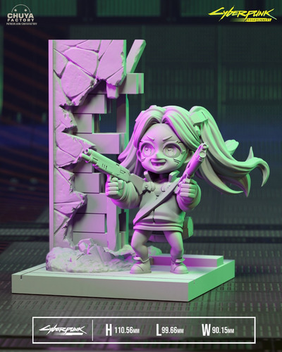 Rebecca Smasher Cyberpunk Chibi - Mídia 7
